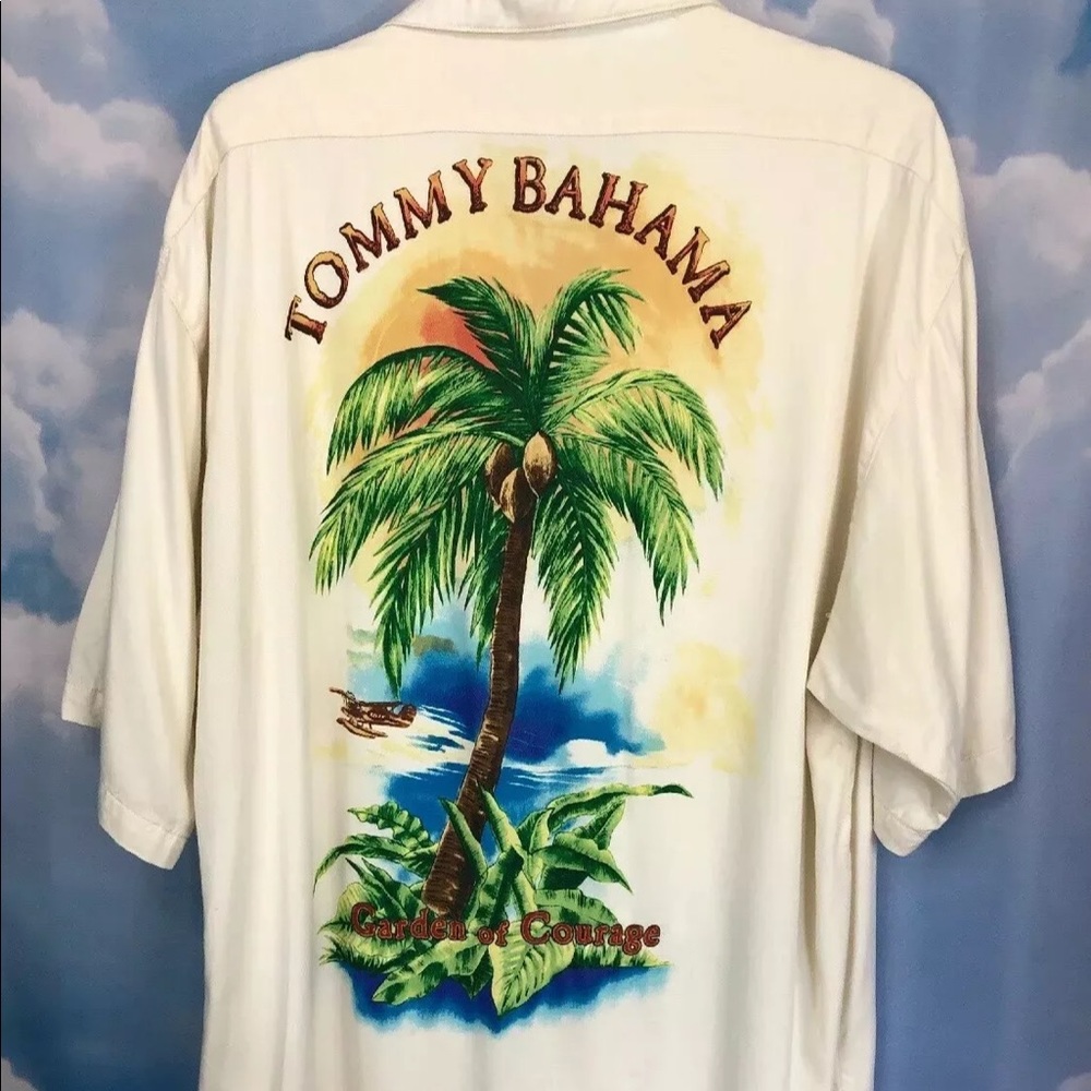 SOLD‼️ Tommy Bahama Garden of Courage Hawaii Shirt